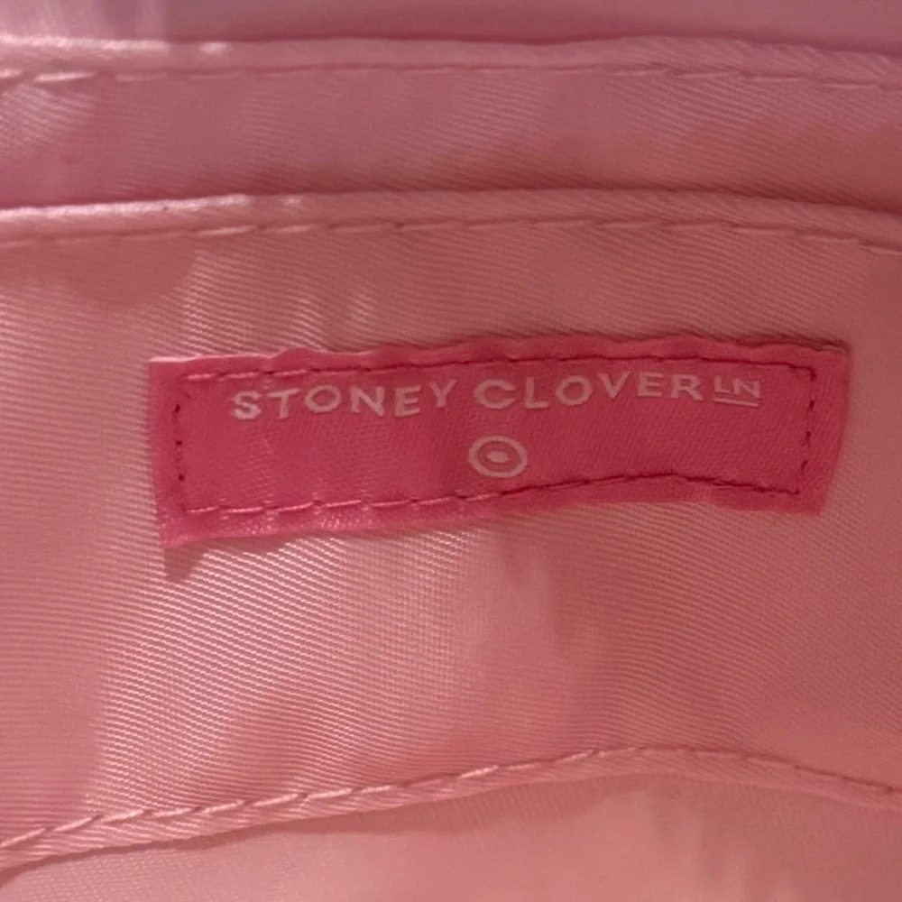 NEW 💗 Stoney Clover Lane X Target Pink Terry Cloth Heart Crossbody Bag Purse - Picture 4 of 5